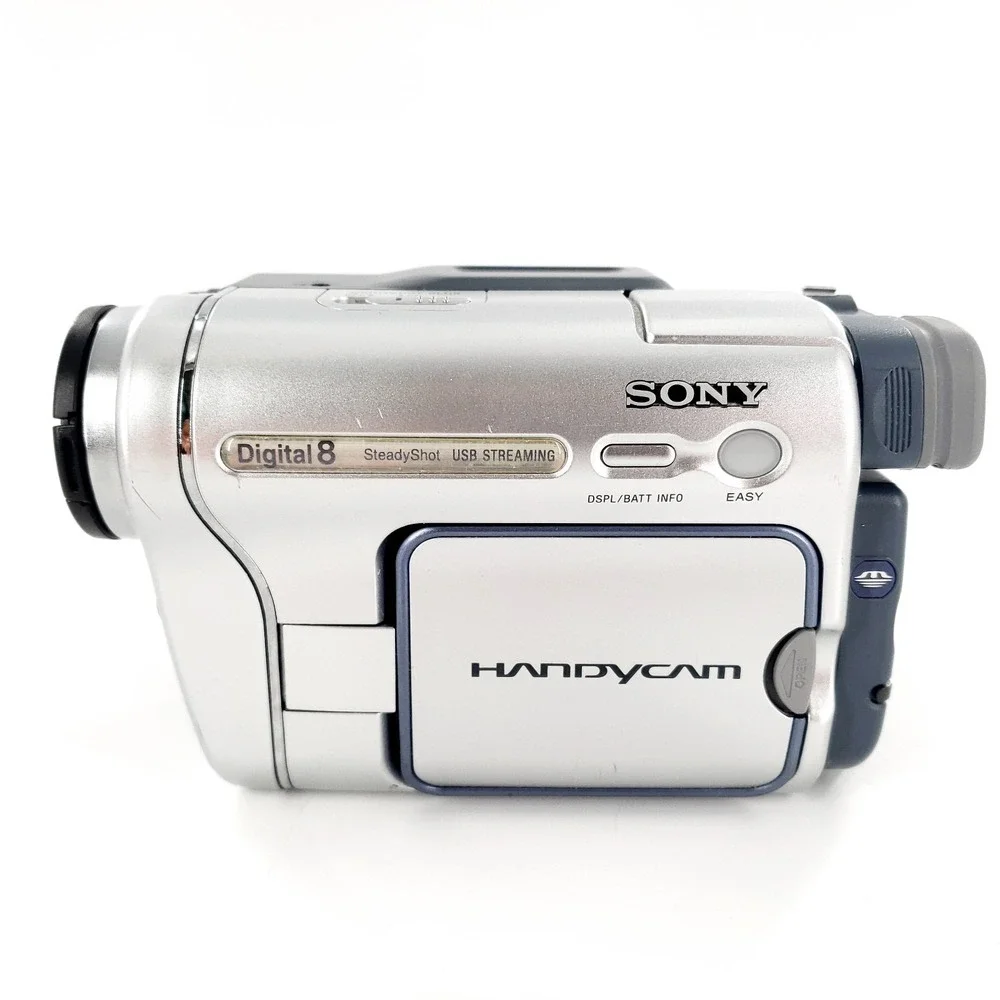Sony Handycam DCR-TRV460 Digital8 Hi8 Camcorder Silver w/ Battery Charger Tested
